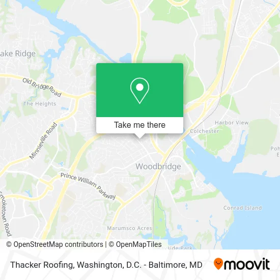 Thacker Roofing map