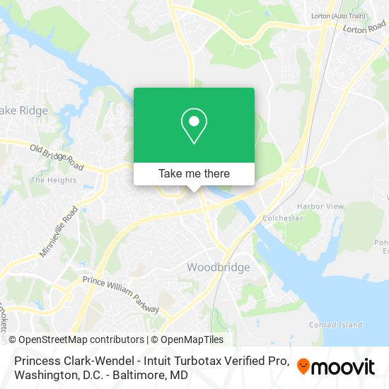 Princess Clark-Wendel - Intuit Turbotax Verified Pro map