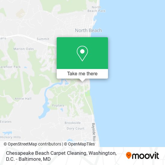 Chesapeake Beach Carpet Cleaning map