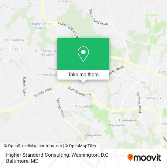 Higher Standard Consulting map