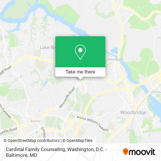 Cardinal Family Counseling map