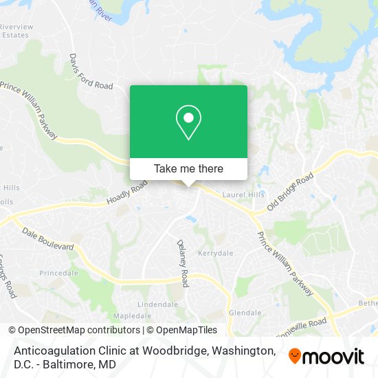Anticoagulation Clinic at Woodbridge map