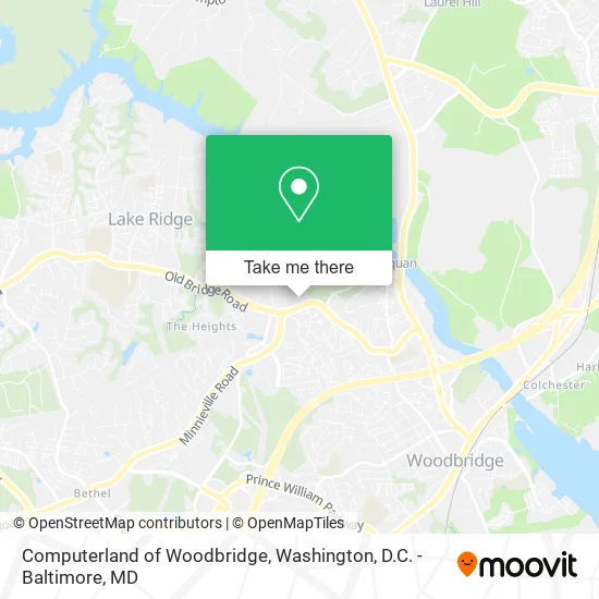 Computerland of Woodbridge map