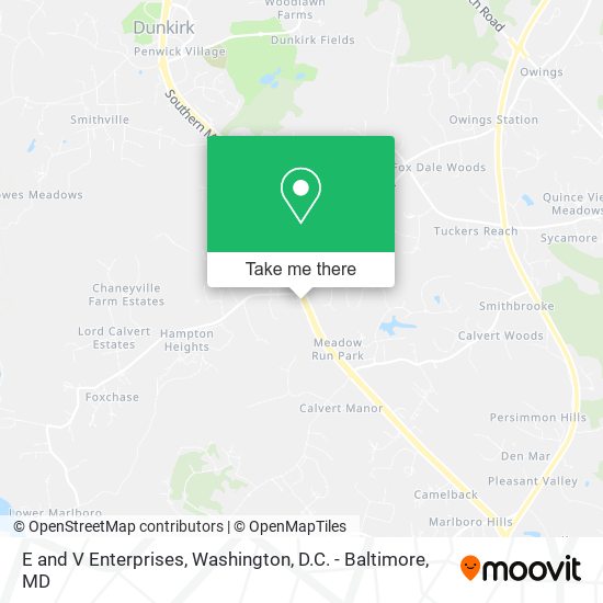 E and V Enterprises map