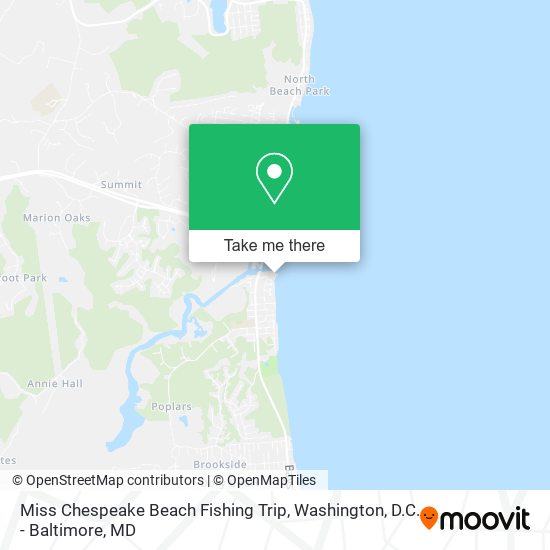 Mapa de Miss Chespeake Beach Fishing Trip