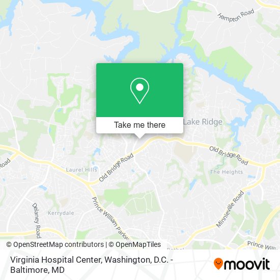 Virginia Hospital Center map