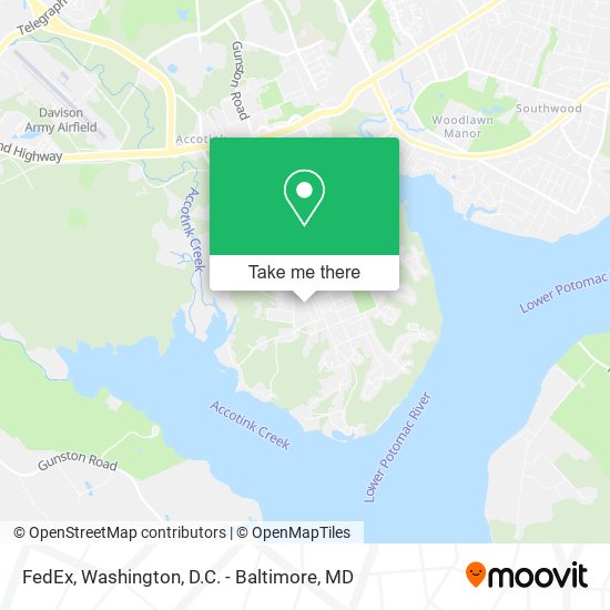 Mapa de FedEx