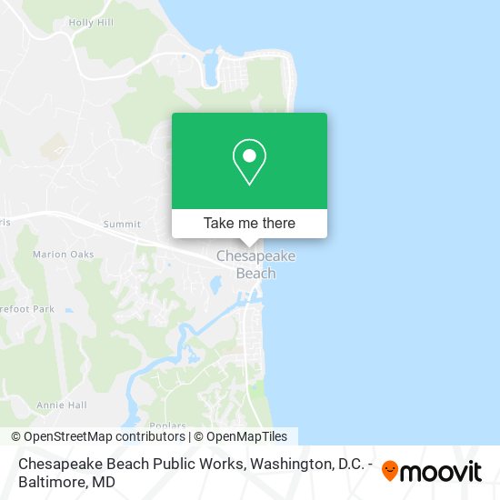 Chesapeake Beach Public Works map