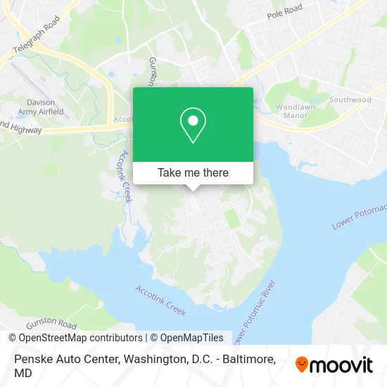 Penske Auto Center map