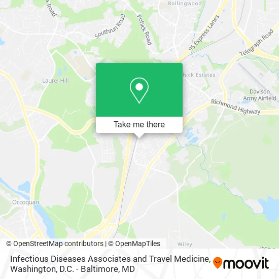 Mapa de Infectious Diseases Associates and Travel Medicine