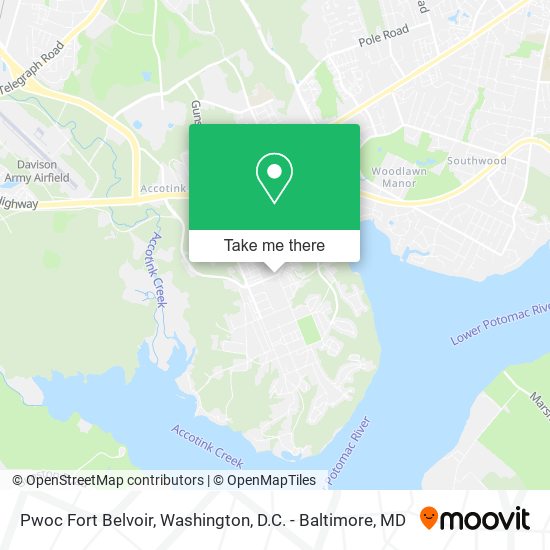 Pwoc Fort Belvoir map
