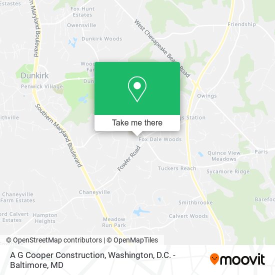 Mapa de A G Cooper Construction