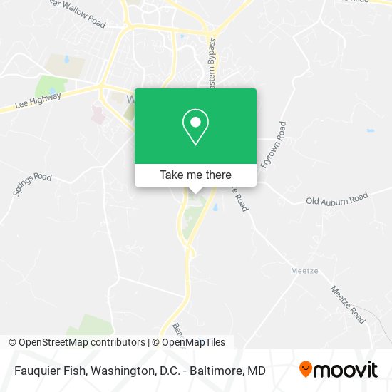 Fauquier Fish map
