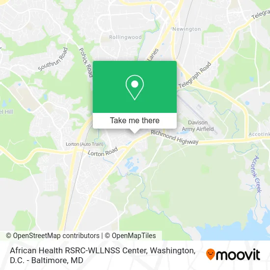 African Health RSRC-WLLNSS Center map