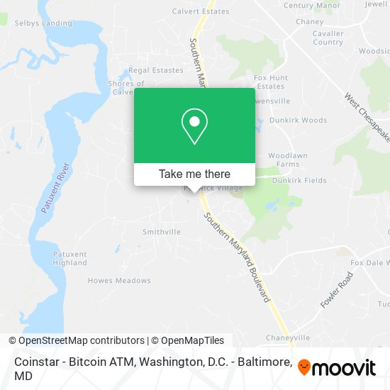 Mapa de Coinstar - Bitcoin ATM