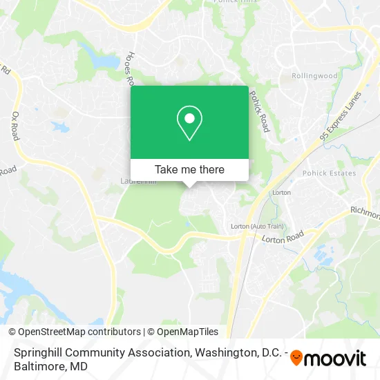 Springhill Community Association map