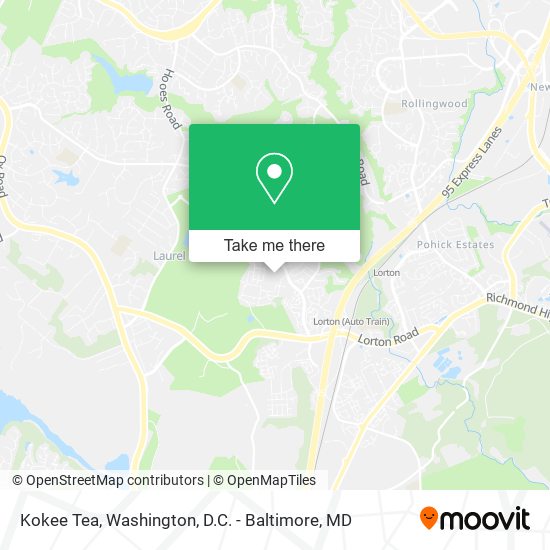 Kokee Tea map