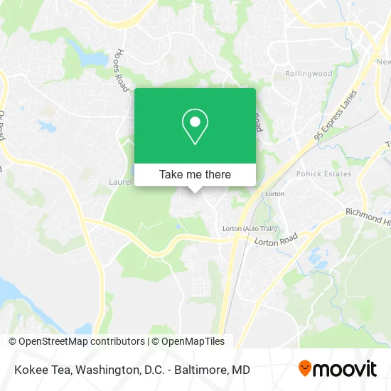 Kokee Tea map