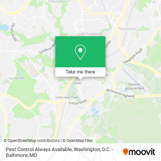 Pest Control Always Available map
