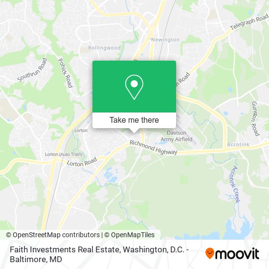 Mapa de Faith Investments Real Estate