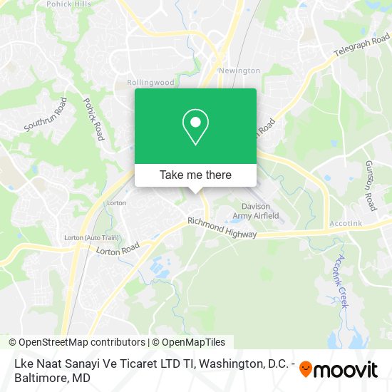 Mapa de Lke Naat Sanayi Ve Ticaret LTD TI