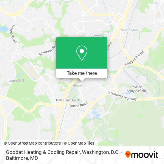 Mapa de Goodat Heating & Cooling Repair