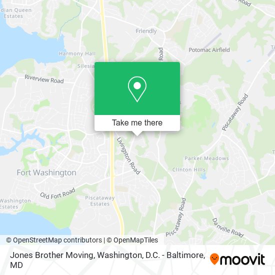 Jones Brother Moving map