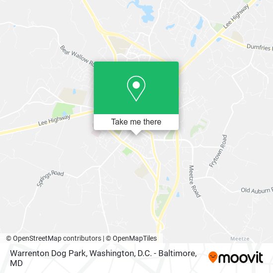 Mapa de Warrenton Dog Park
