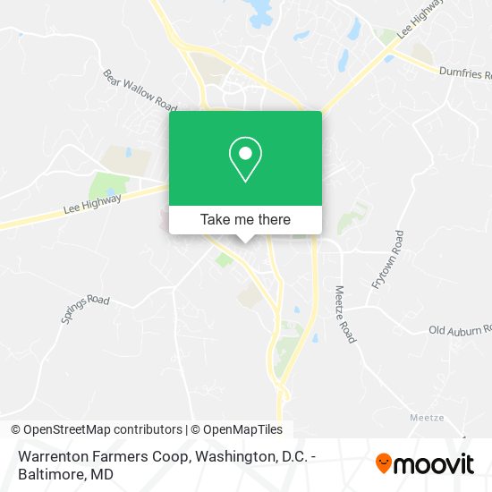Mapa de Warrenton Farmers Coop