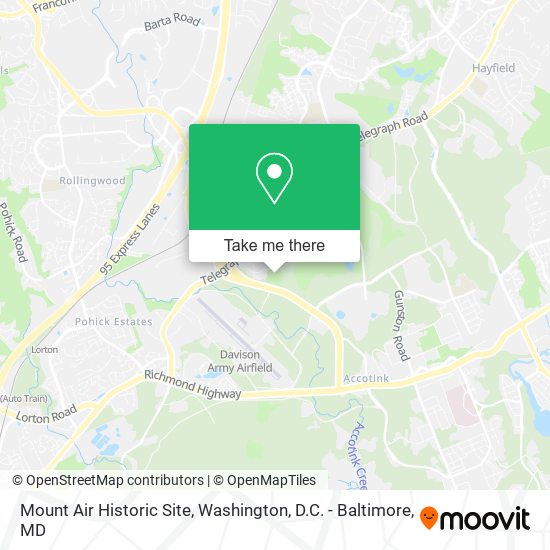 Mount Air Historic Site map