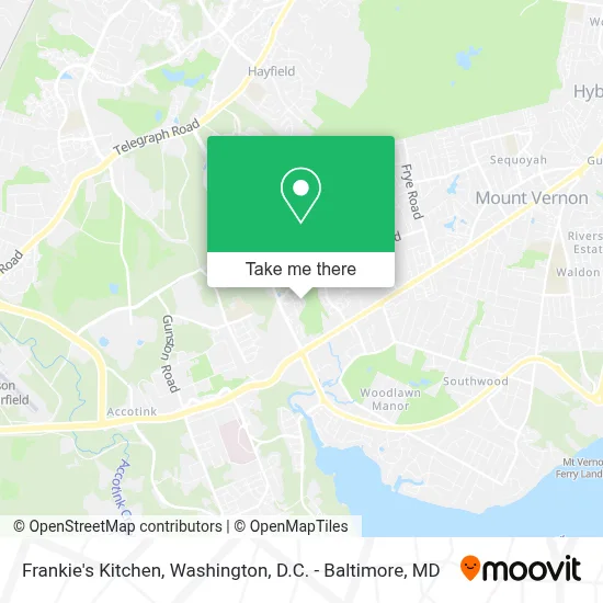 Frankie's Kitchen map