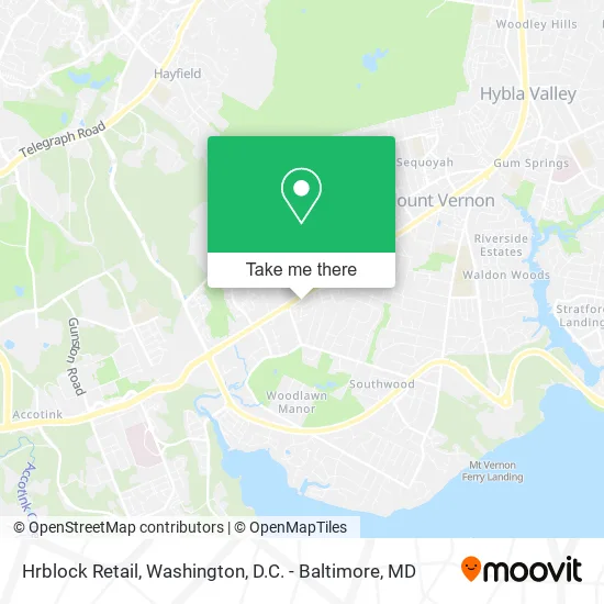 Hrblock Retail map