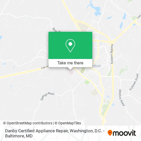 Danby Certified Appliance Repair map