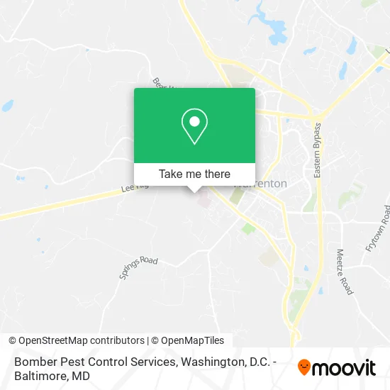 Bomber Pest Control Services map