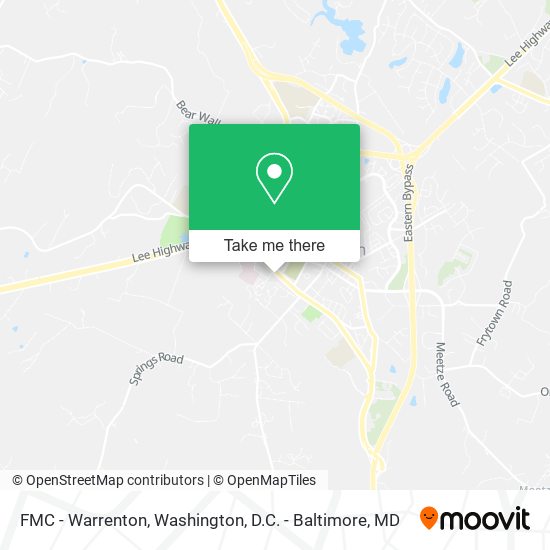 Mapa de FMC - Warrenton