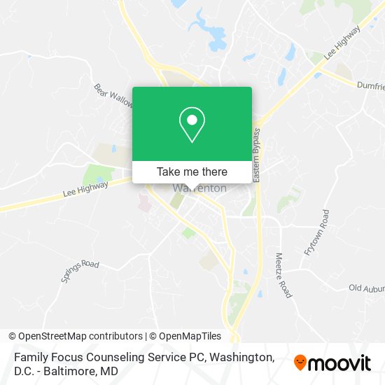 Family Focus Counseling Service PC map