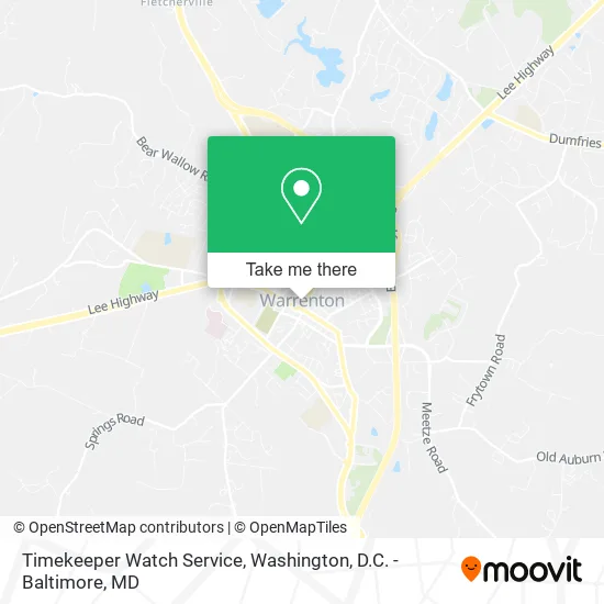 Timekeeper Watch Service map
