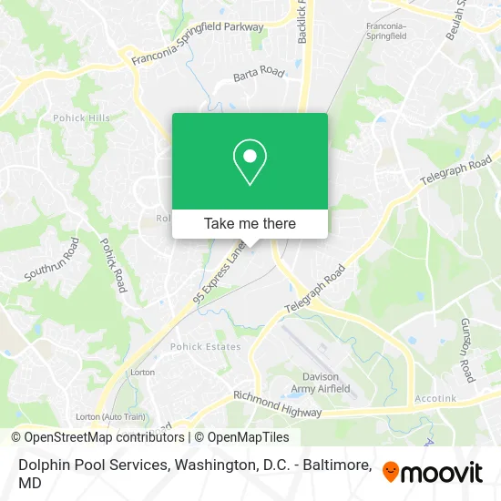 Dolphin Pool Services map