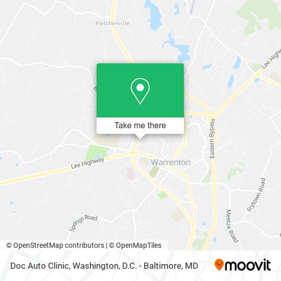 Mapa de Doc Auto Clinic
