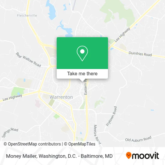 Money Mailer map
