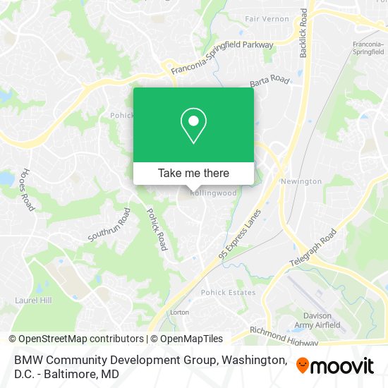 Mapa de BMW Community Development Group