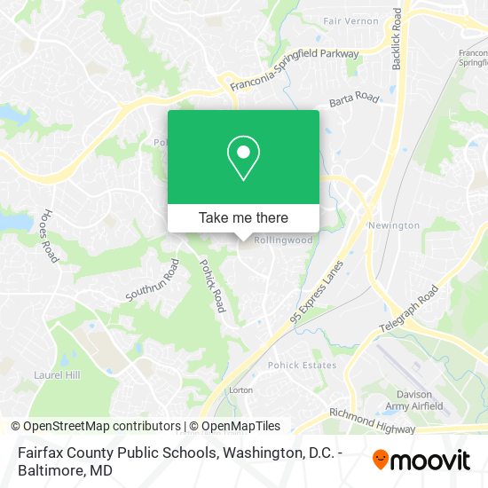 Fairfax County Public Schools map