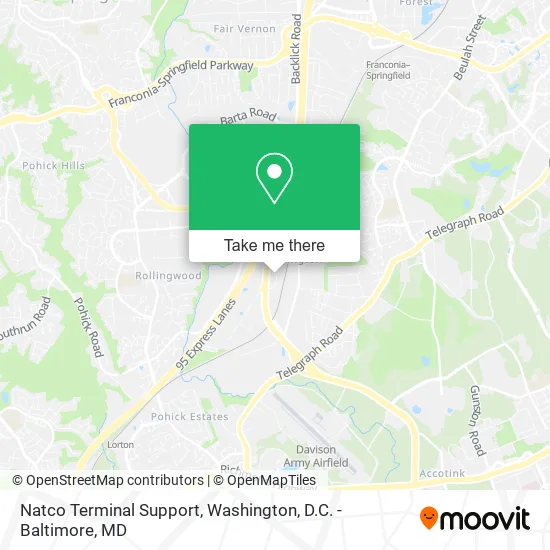 Natco Terminal Support map