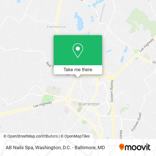AB Nails Spa map