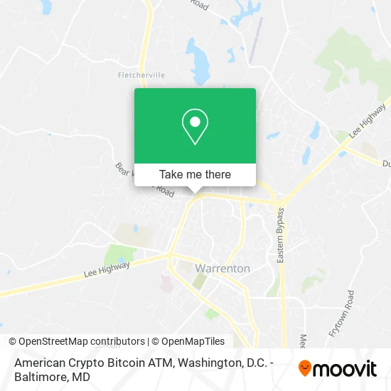 American Crypto Bitcoin ATM map