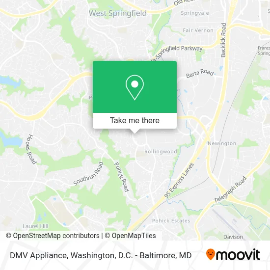 DMV Appliance map