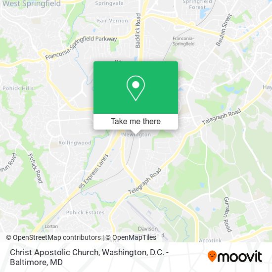 Christ Apostolic Church map