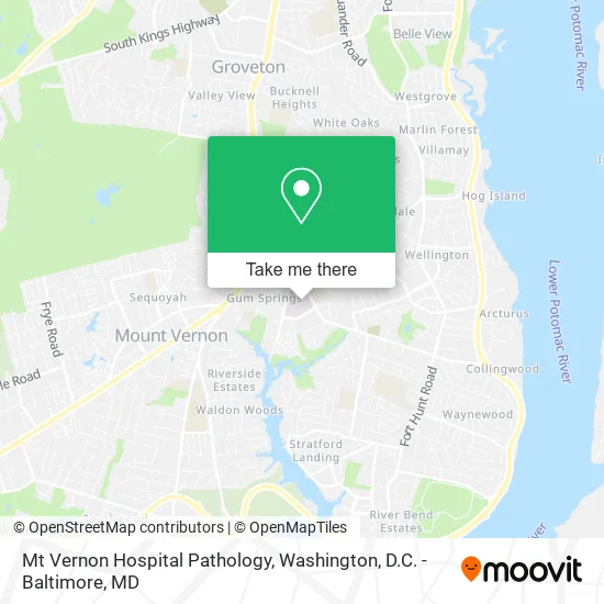 Mapa de Mt Vernon Hospital Pathology