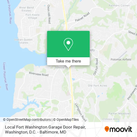 Local Fort Washington Garage Door Repair map
