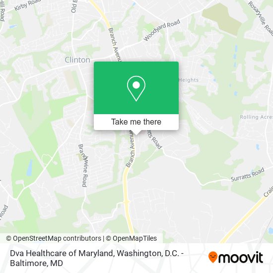 Mapa de Dva Healthcare of Maryland